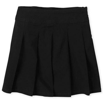 Girls' Uniform Cotton Skort Black